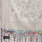 Winter Warm and Soft White Color Wool Shawl - Image 6
