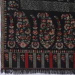 Women Gift Wrap Stole Black Paisley Winter Scarf - Image 6
