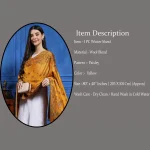 Women Mustard Color Paisley Shawl Winter Warm Stole - Image 7