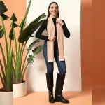 Women Peach Color Herringbone Scarves / Muffler - Image 6