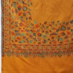 Women's Beautiful Mustard Floral Stoles - Image 6