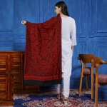 Red And Black Paisley Women's Stole - Image 5