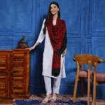 Red And Black Paisley Women's Stole - Image 4