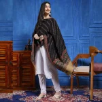 Women's Gorgeous Gifts For Black Floral Stole - Image 3
