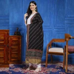 Women's Gorgeous Gifts For Black Floral Stole - Image 2
