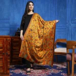Women's Kashmiri Woolen Mustard Leaf Warm & Soft Shawl Wrap for Winter - Image 4