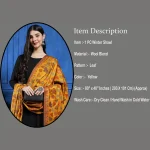 Women's Kashmiri Woolen Mustard Leaf Warm & Soft Shawl Wrap for Winter - Image 7