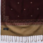 Women's Pashmina Stole Wrap Floral Wine - Image 6