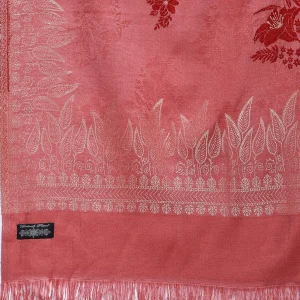 Women's Thulian Pink Leaf Stole Great Gift For Girlfriend - Image 6
