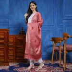 Women's Thulian Pink Leaf Stole Great Gift For Girlfriend - Image 2
