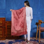 Women's Thulian Pink Leaf Stole Great Gift For Girlfriend - Image 5