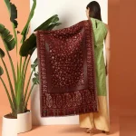 Beautiful Wine Paisley Stole Cashmere Scarf - Image 6