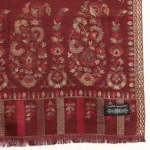 Beautiful Wine Paisley Stole Cashmere Scarf - Image 7