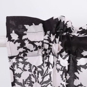 Black & White Tree Print Cotton Window Half Curtain - Image 5