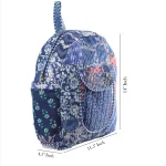 Blue Patchwork Quilted Stylish and Trendy Cotton Bag - Image 7