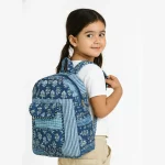 Blue Patchwork Quilted Stylish and Trendy Cotton Bag - Image 2