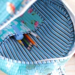 Indian Handmade Premium Cotton Bag Turquoise Patchwork Bag - Image 7