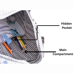 Multi Patchwork Quilted School Bag Used For Kids & Women - Image 9