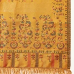 Pashmina Cashmere Paisley Stole Mustard Paisley - Image 7