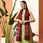 Wine Abstract Stole Women's Woolen scarf