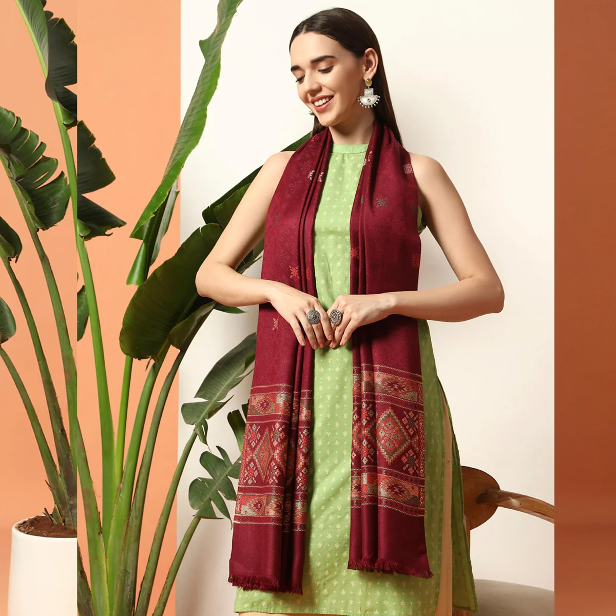 wine-abstract-stole-womens-woolen-scarf WWS-506 (6)