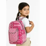 Women's College and Travel Pink Patchwork Bag - Image 2