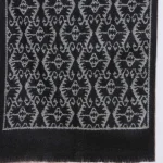 Black Damask Himalayan Large Wool Scarf - Image 6