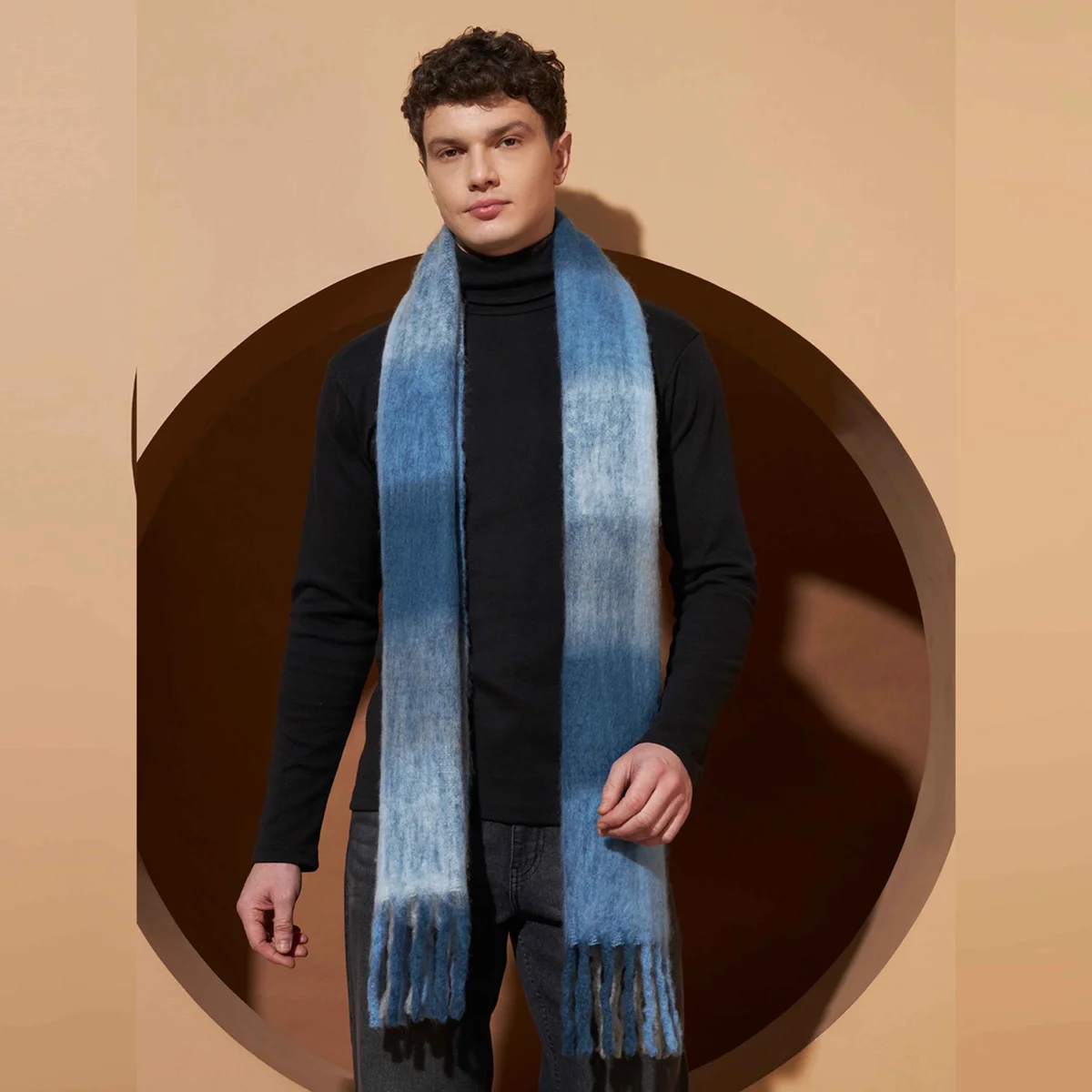 mens-oversize-reversible-acrylic-wool-check-muffler MAS-14 (2)