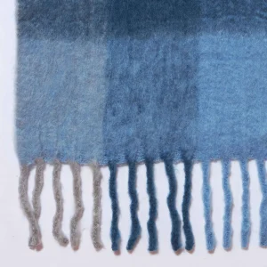 Men's Oversize Reversible Acrylic Wool Check Muffler  - Image 6