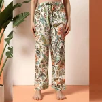 Beautiful White Floral Printed Cotton Night Suit For Women Gift - Image 8