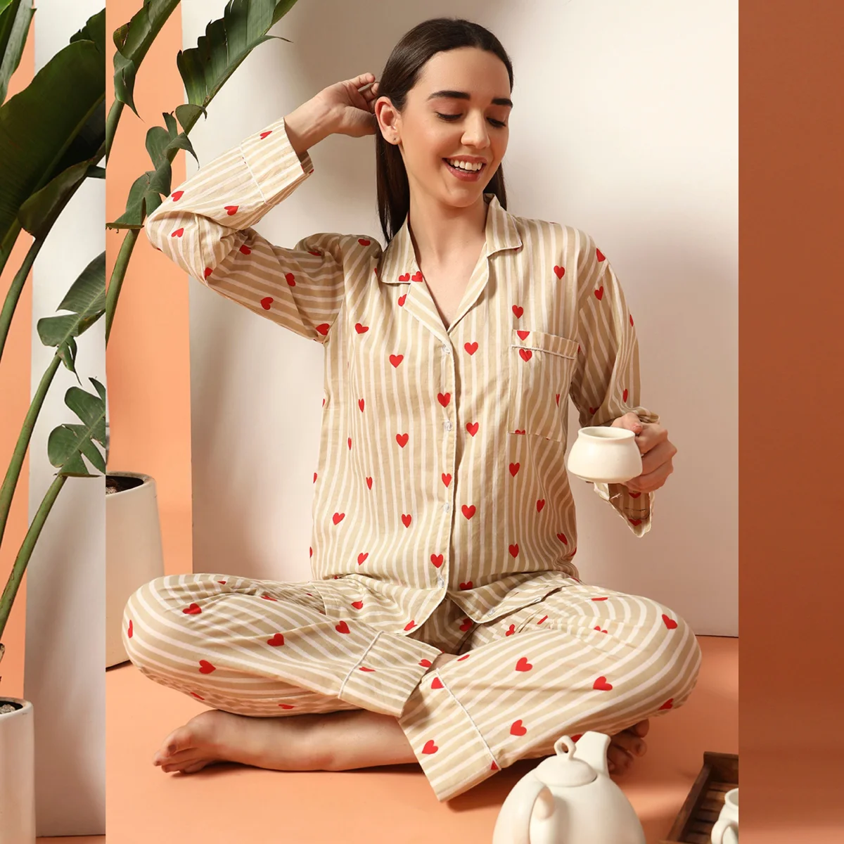 beige-striped-printed-cotton-night-dress-pyjama-set 15 (5)