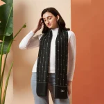 Black Triangle Cashmere Winter Warm Soft Wool Wraps Scarves
