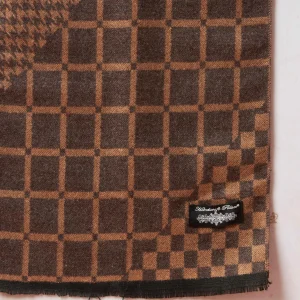 Brown Checked Woolen Mufflers for Men & Women - Image 8