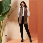 Brown Checked Woolen Mufflers for Men & Women - Image 3