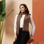Brown Checked Woolen Mufflers for Men & Women - Image 2