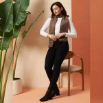 Brown Checked Woolen Mufflers for Men & Women - Image 4