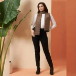 Brown Checked Woolen Mufflers for Men & Women - Image 5
