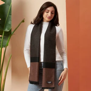 indian-handmade-brown-abstract-women-scarves WAS-149 (1) Indian Handmade Brown Abstract Women Scarves