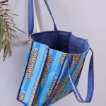 Turquoise Tiger Printed Grocery Shopping Bags - Image 3