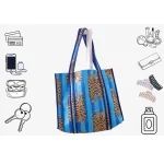 Turquoise Tiger Printed Grocery Shopping Bags - Image 9