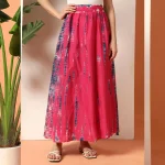 Women Tie Dye Printed Stylish and Comfortable Pink Skirt - Image 3