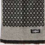 Women's Gray Diamond Wool Muffler Winter Scarves - Image 8