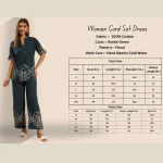 Bottle Green Cotton Co-Ord Set Floral Top & Pants Summer Wear - Image 9