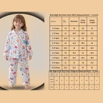 Boy Girl Forest Printed Sleepwear Pajama Set 1 Year -10 Year - Image 7