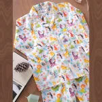 Children Animal Print Cotton Sleepwear Shirt & Pajama - Image 5