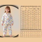 Children Animal Print Cotton Sleepwear Shirt & Pajama - Image 8