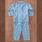 Kids Blue Zebra Print Cotton Night Suit Pajama Set 1–10 Years - Image 3