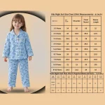 Kids Blue Zebra Print Cotton Night Suit Pajama Set 1–10 Years - Image 8