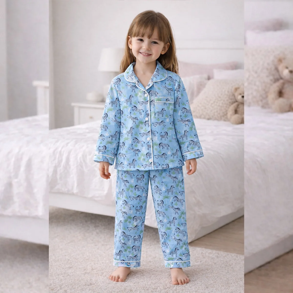 kids-blue-zebra-print-cotton-night-suit-pajama-set-1-10-years KPJ-8 (7)