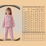 Kids Pink Zebra Printed Cotton Shirt And Pajama Set - Image 8